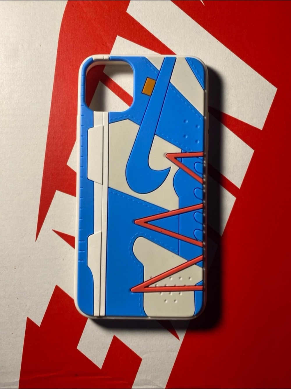 iPhone 11 Pro Max | Off-White Air Jordan 1 Mid “Blue” Style Phone Case
